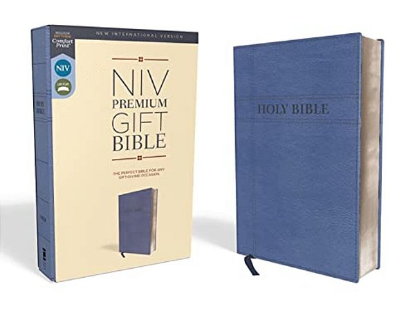 Niv, Premium Gift Bible, Leathersoft, Navy, Red Letter Edition, Comfort Print-..