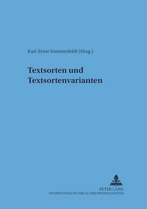 Textsorten Und Textsortenvarianten-..