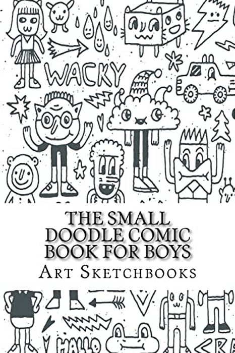 The Small Doodle Comic Book For Boys: Staggered, 6" X 9", 100 Pages-..