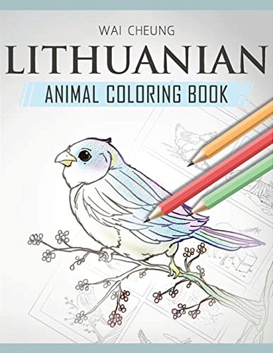 Lithuanian Animal Coloring Book-..