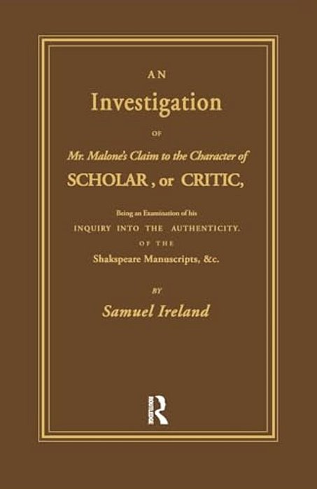 Investigation Into Mr. Malone's Claim To Charter Of Scholar: Volume 24-..