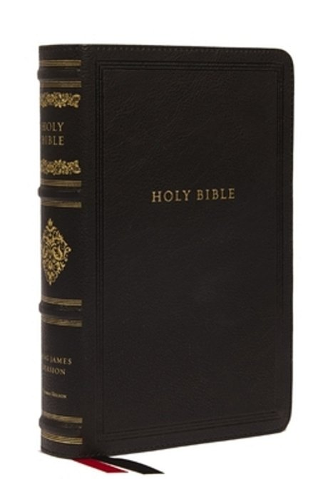 Kjv Large Print Reference Bible, Black Leathersoft, Red Letter, Comfort Print (Sovereign Collection): Holy Bible, King James Version-..