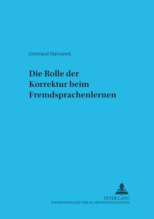 Die Rolle Der Korrektur Beim Fremdsprachenlernen-..