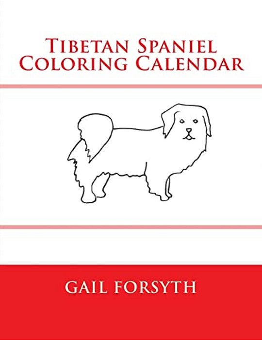 Tibetan Spaniel Coloring Calendar-..