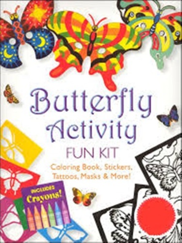 Butterfly Activity Fun Kit: Coloring Book, Stickers, Tattoos, Masks & More!-..