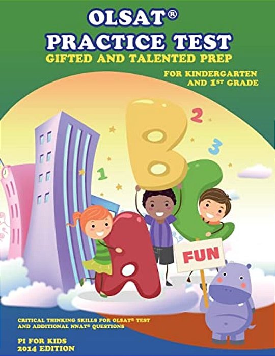 Olsat Practice Test Gifted And Talented Prep For Kindergarten And 1ST Grade: Olsat Test Prep And Additional Nnat Questions-..