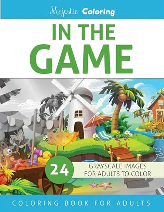 In The Game: Grayscale Coloring Book For Adults-..
