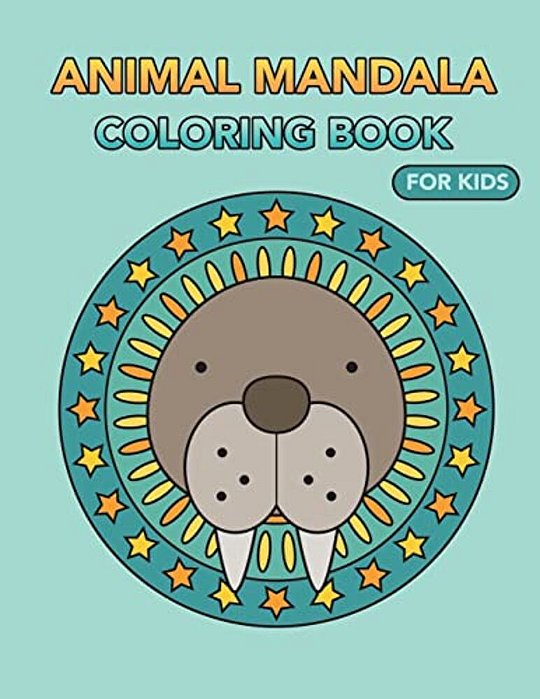 Animal Mandala Coloring Book For Kids-..