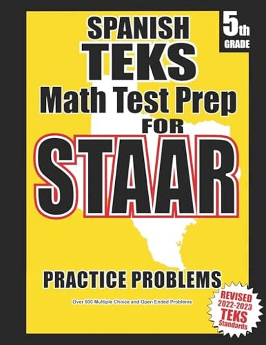 Spanish Teks 5Th Grade Math Test Prep For Staar-..
