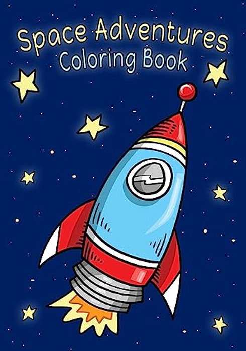 Space Adventures Coloring Book-..