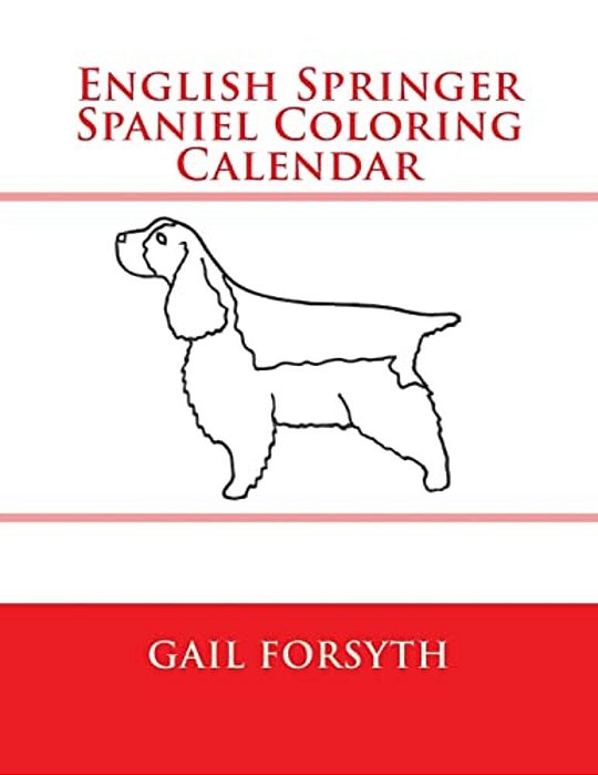 English Springer Spaniel Coloring Calendar-..