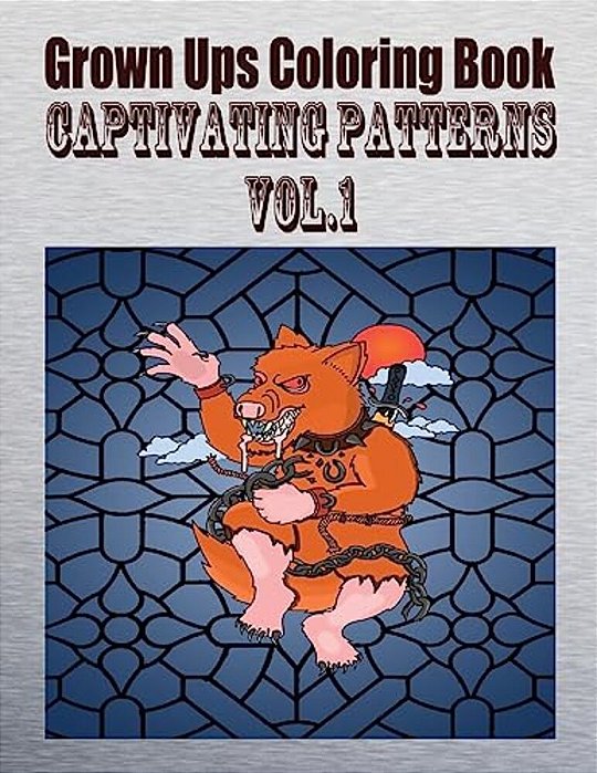 Grown Ups Coloring Book Captivating Patterns Vol.1 Mandalas-..