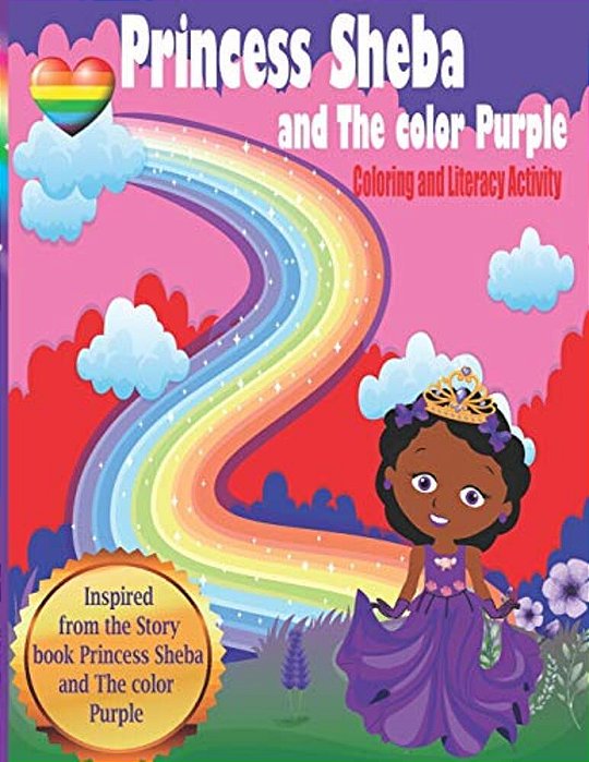 Princess Sheba And The Color Purple: Coloring And Emergent Literacy Activity-..