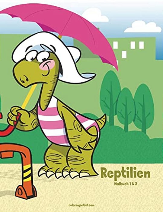 Reptilien-Malbuch 1 & 2-..