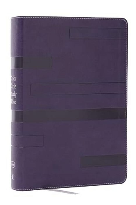 Color Code Study Bible, Revealing God's Truth Color By Color (Nkjv, Purple Leathersoft, Red Letter, Thumb Indexed)-..