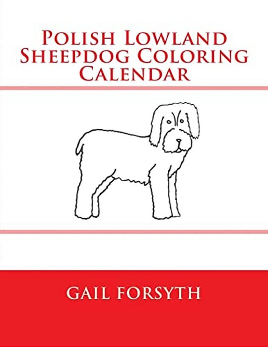 Polish Lowland Sheepdog Coloring Calendar-..