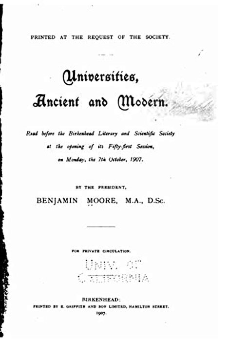 Universities, Ancient And Modern-..