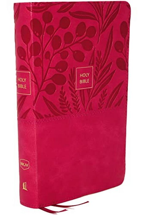 Nkjv, Reference Bible, Personal Size Large Print, Leathersoft, Pink, Red Letter Edition, Comfort Print: Holy Bible, New King James Version-..