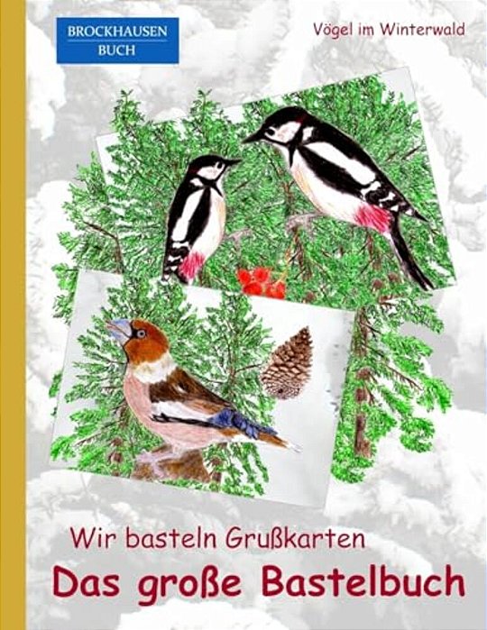 Brockhausen: Wir Basteln Grußkarten - Das Grosse Bastelbuch: Vögel Im Winterwald-..
