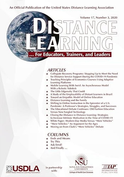 Distance Learning Vol 17 Issue 3-..