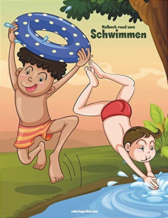 Malbuch Rund Ums Schwimmen 1-..