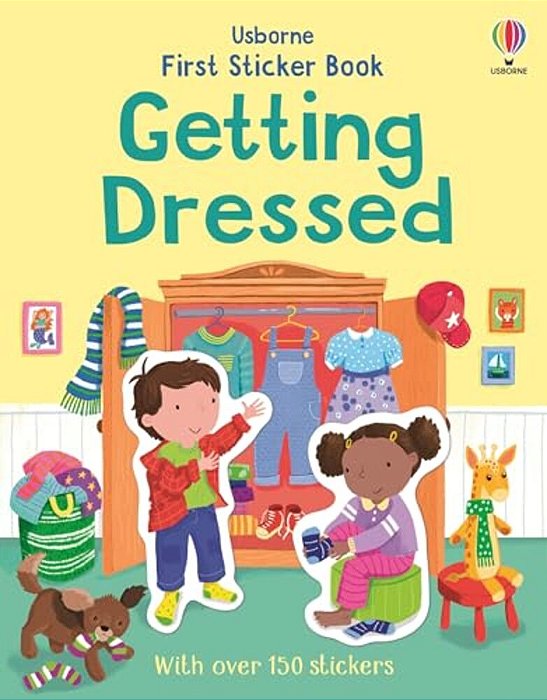 First Sticker Book Getting Dressed-..