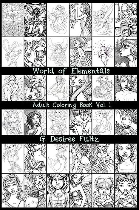 World Of Elementals: Adult Coloring Book Vol 1-..