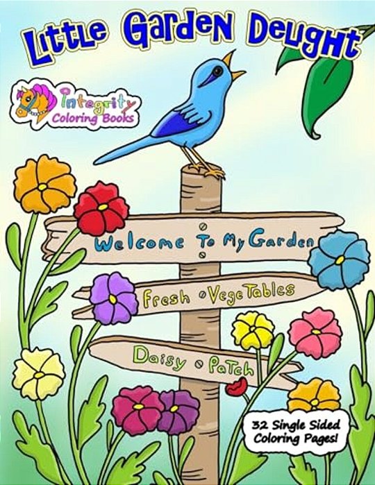 Little Garden Delight: Coloring Book-..