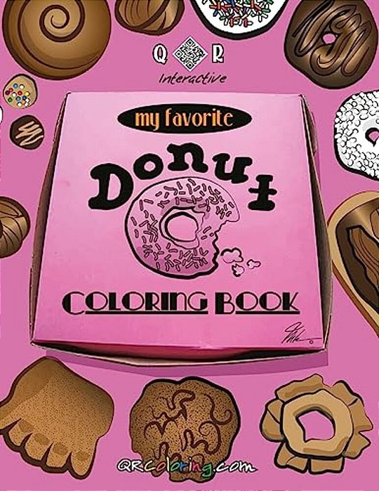 My Favorite Donut Coloring Book: Color With Good Taste-..