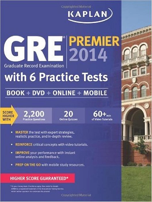 Kaplan Gre Premier 2014 With Access Code And Dvd-..