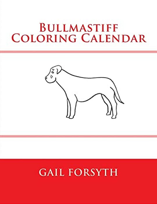 Bullmastiff Coloring Calendar-..