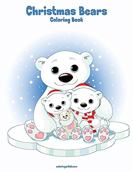 Christmas Bears Coloring Book 1-..