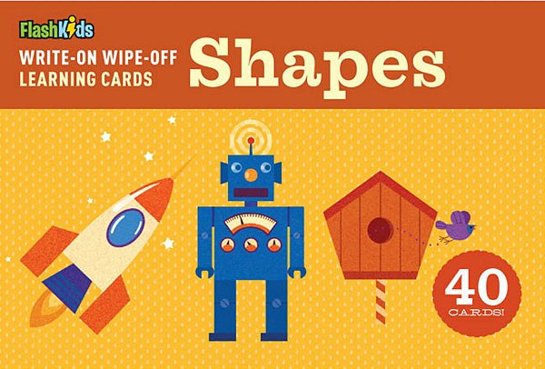 Write-On Wipe-Off Learning Cards - Shapes-..