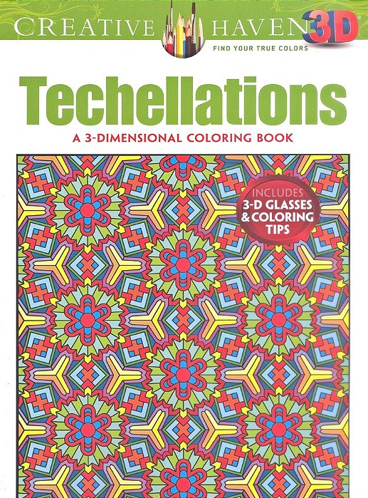 Techellations Coloring Book 3-D - Creative Haven Coloring Books-..