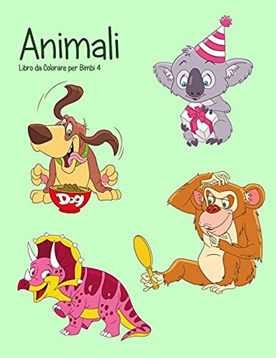 Animali Libro Da Colorare Per Bimbi 4-..