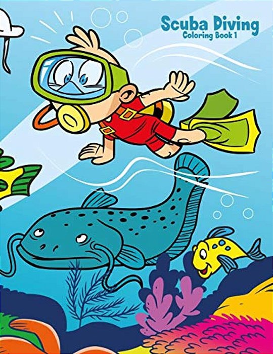 Scuba Diving Coloring Book 1-..