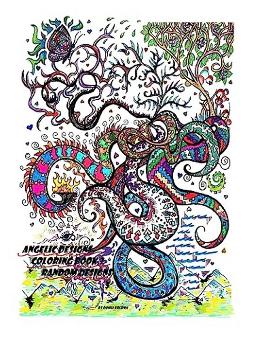 Angelic Designs Coloring Book 3: Random Designs-..