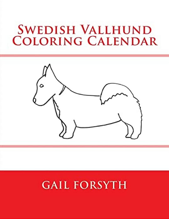 Swedish Vallhund Coloring Calendar-..