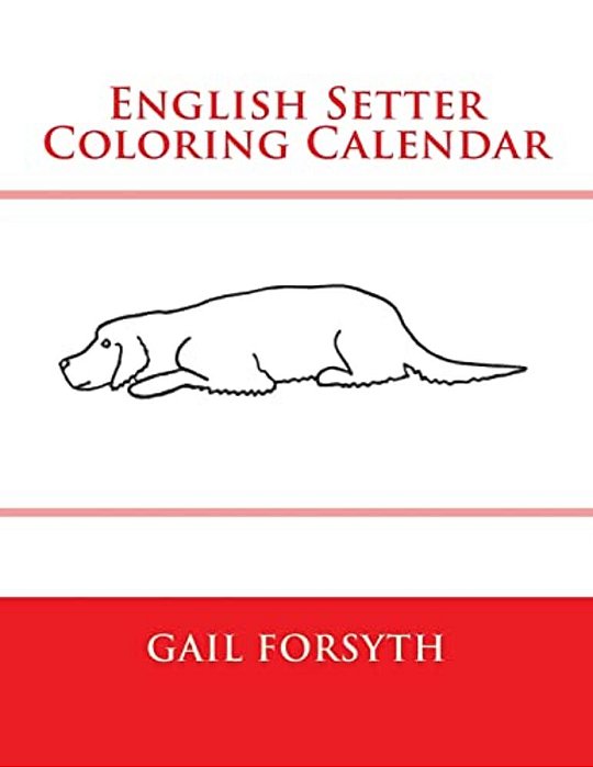 English Setter Coloring Calendar-..