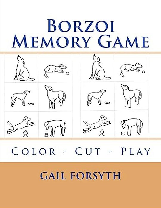 Borzoi Memory Game: Color - Cut - Play-..