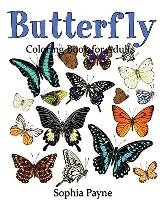 Butterfly Coloring Book For Adults-..