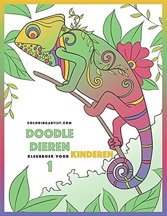 Doodle Dieren Kleurboek Voor Kinderen 1-..