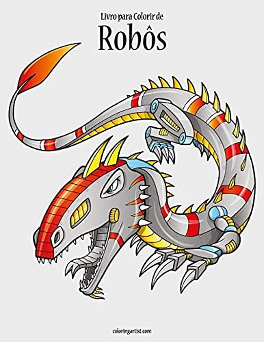Livro Para Colorir De Robôs 1-..