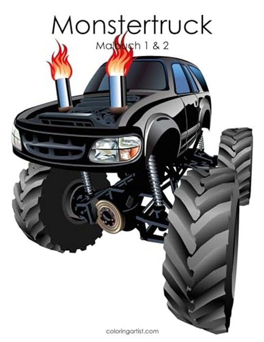 Monstertruck-Malbuch 1 & 2-..