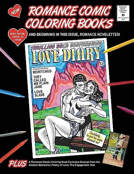 Romance Comic Coloring Book #8-..