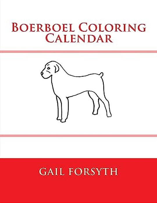 Boerboel Coloring Calendar-..