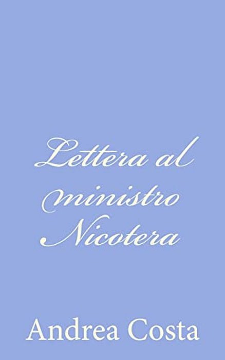 Lettera Al Ministro Nicotera-..