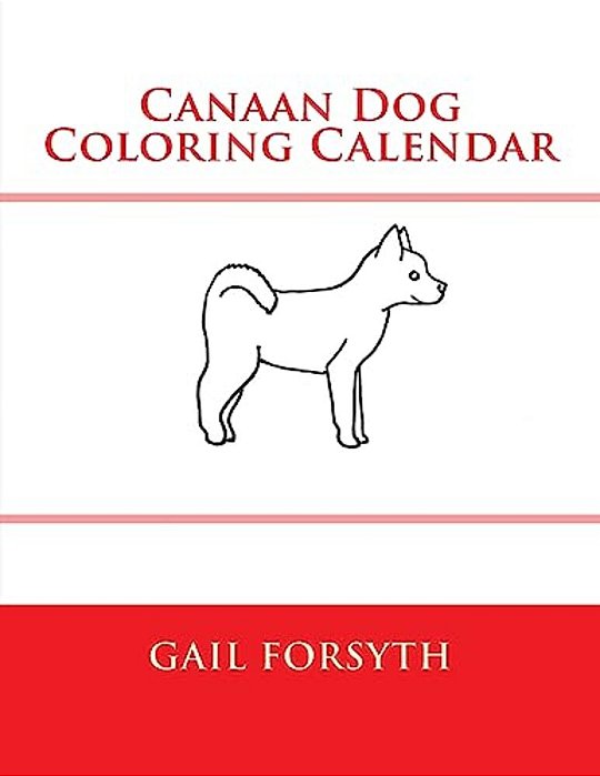 Canaan Dog Coloring Calendar-..
