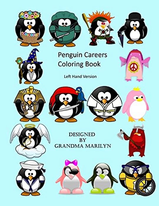 Penguin Careers Coloring Book: Left Hand Version-..