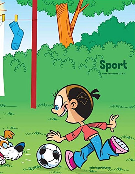 Sport Libro Da Colorare 1, 2 & 3-..